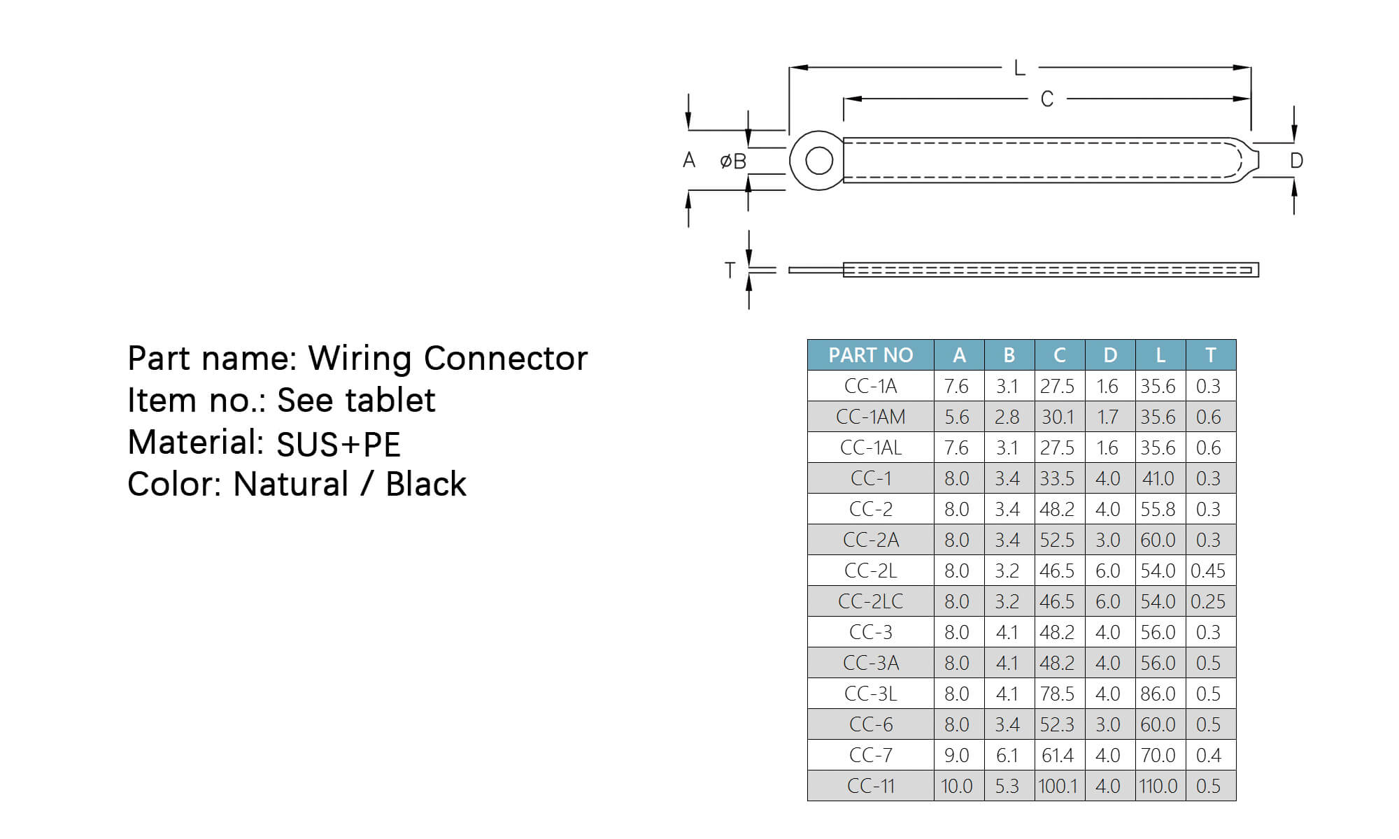 Wiring Connector CC-1A